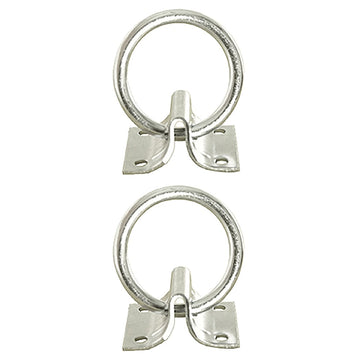 HILASON 2" Cross 2mm Sheet Zinc Plated Block Tie Ring lot for Horses